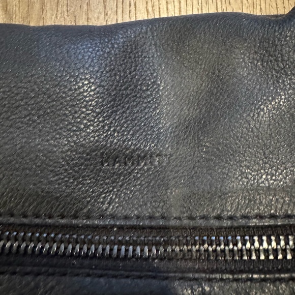 Hammitt Black Leather Crossbody Bag with Silver Accents - Picture 2 of 5